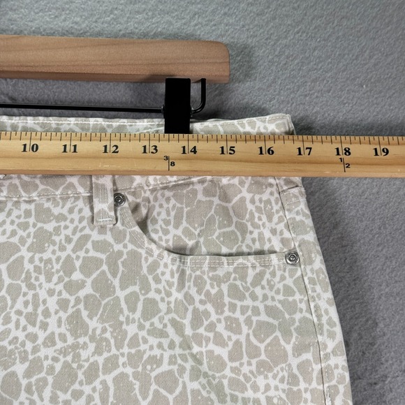 NYDJ Animal‎ Print Ankle Jeans Womens 12 Beige Lift Tuck Comfort Stretch Classic - Picture 11 of 15